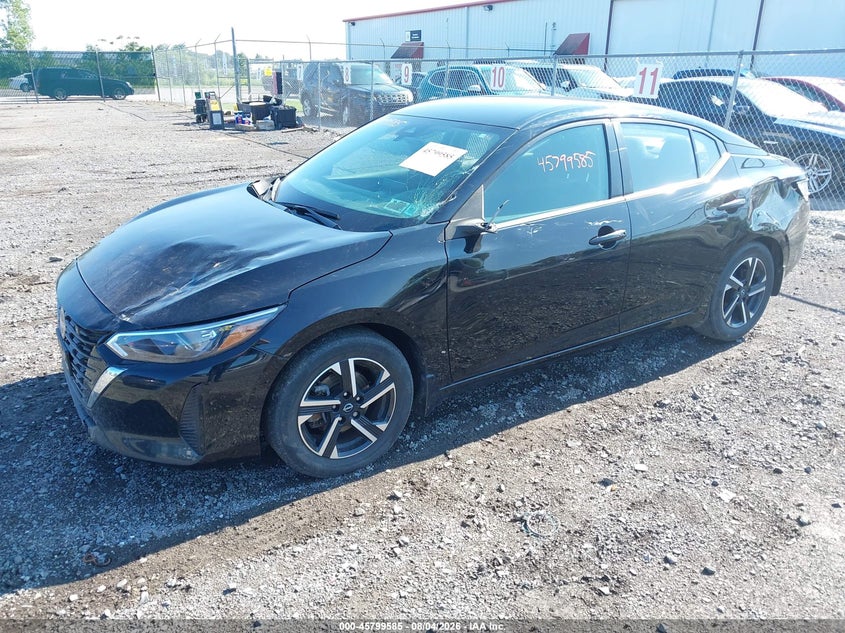 Vin: 3n1ab8cv3ry257616, lot: 46298416, nissan sentra sv xtronic cvt 20242