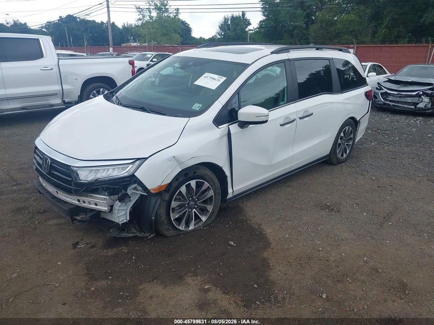 Vin: 5fnrl6h67rb020724, lot: 46298462, honda odyssey ex-l 20242