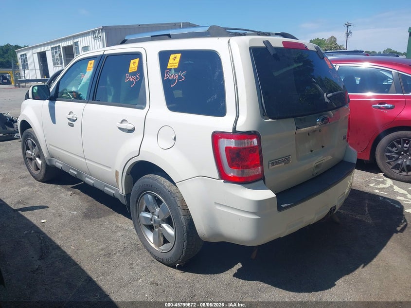 Vin: 1fmcu0eg5bka03910, lot: 46298503, ford escape limited 20113