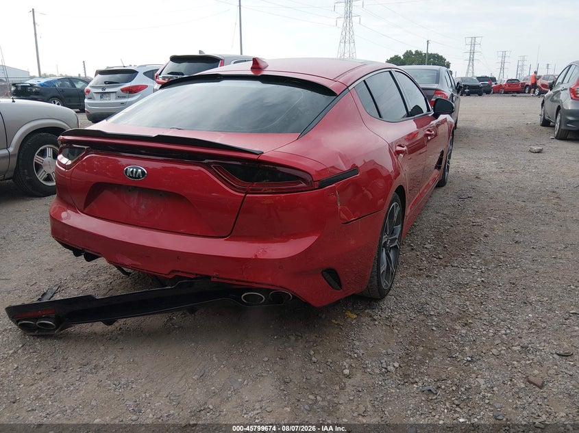 Vin: knae55lc9j6020298, lot: 46298505, kia stinger gt2 20184