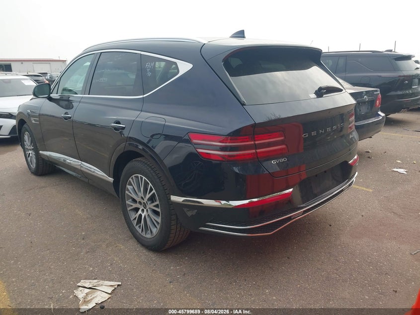 Vin: kmuhfesb6su241759, lot: 46298519, genesis gv80 2.5t standard awd 20253