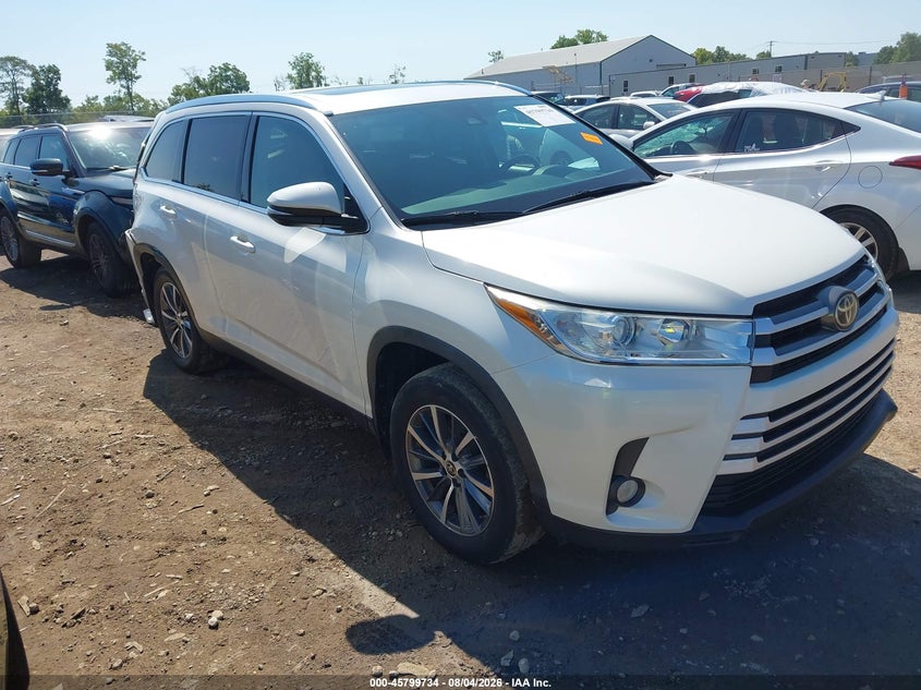 Vin: 5tdjzrfh9ks627503, lot: 46298565, toyota highlander xle 2019 img_1