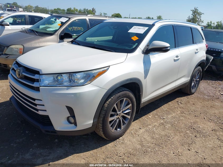 Vin: 5tdjzrfh9ks627503, lot: 46298565, toyota highlander xle 20192