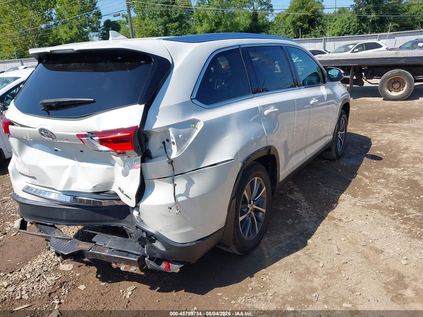 Vin: 5tdjzrfh9ks627503, lot: 46298565, toyota highlander xle 20194
