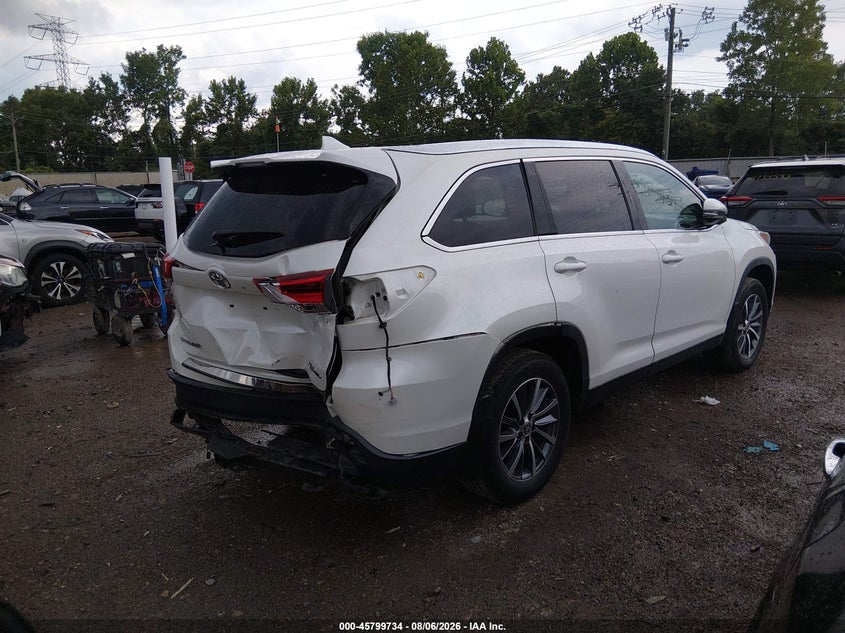 Vin: 5tdjzrfh9ks627503, lot: 46298565, toyota highlander xle 20194