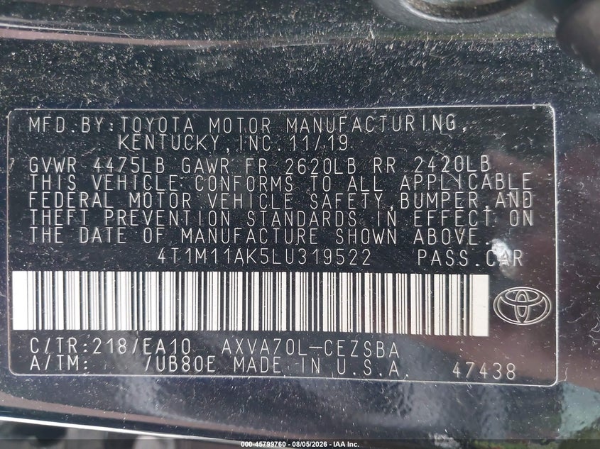 TOYOTA CAMRY - zdjęcie 9