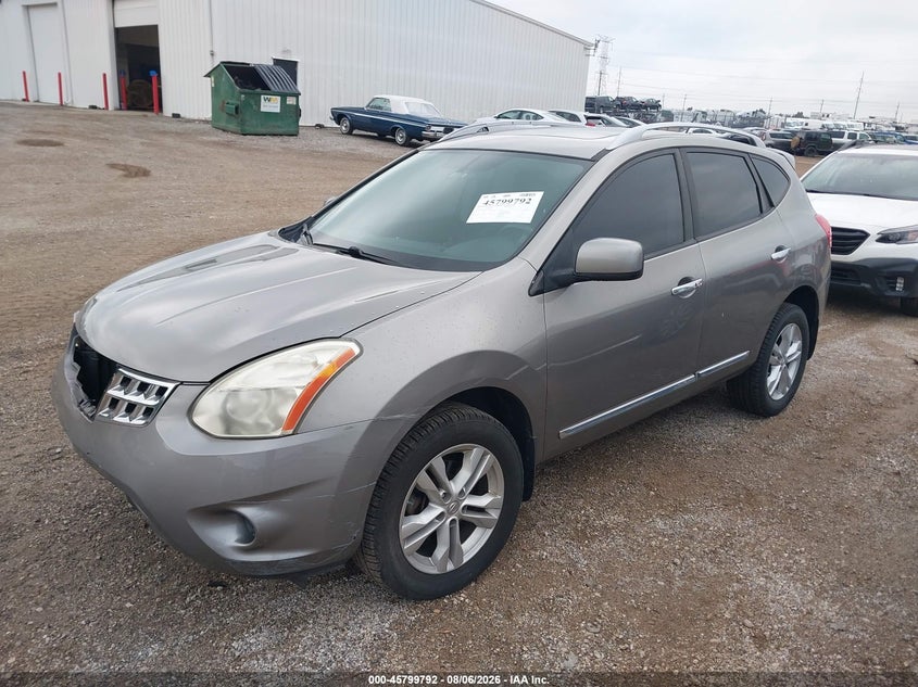 Vin: jn8as5mt5cw608151, lot: 46298623, nissan rogue sv 20122