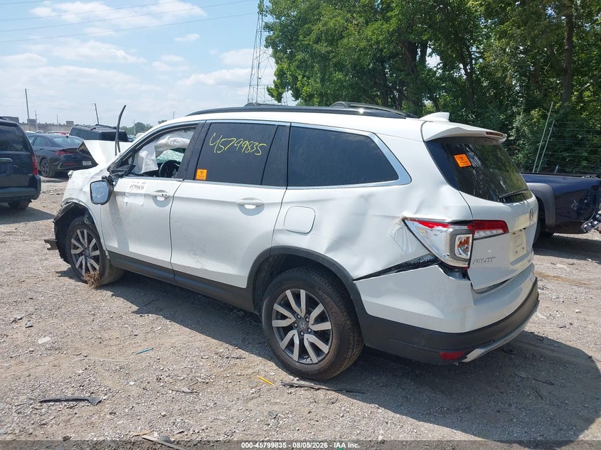 Vin: 5fnyf6h54mb032655, lot: 46298666, honda pilot awd ex-l 20213