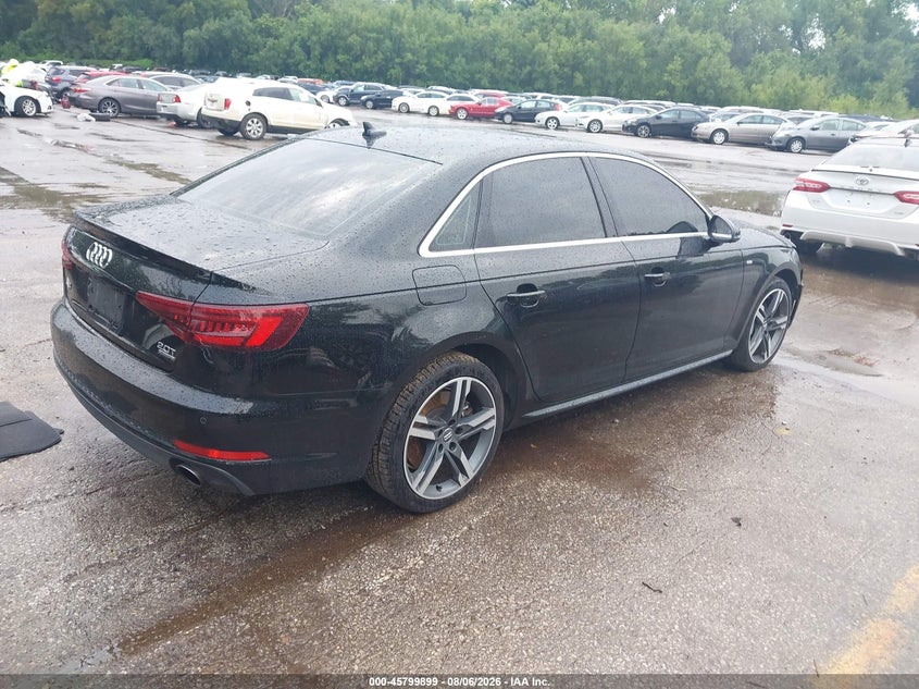 Vin: wauenaf47ja027468, lot: 46298730, audi a4 2.0t premium/2.0t tech premium 20184