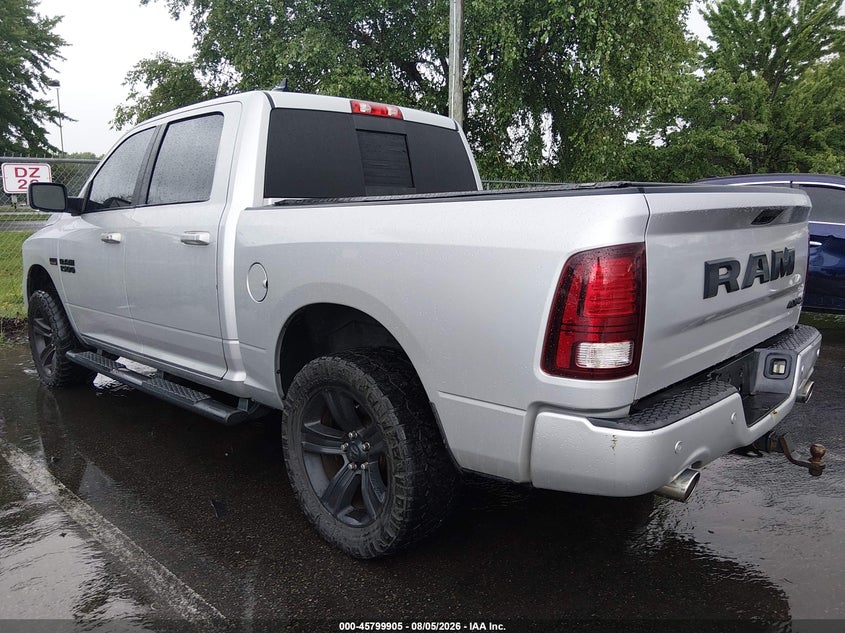 Vin: 1c6rr7mt4hs811396, lot: 46298736, ram 1500 night  4x4 5'7 box 20173