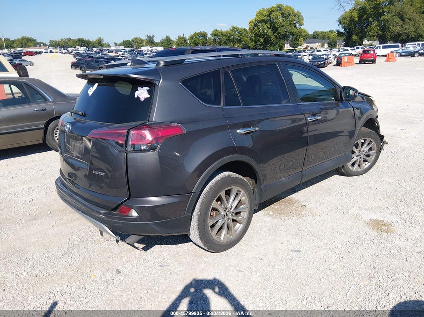 Vin: 2t3yfrev0hw395427, lot: 46298766, toyota rav4 limited 20174
