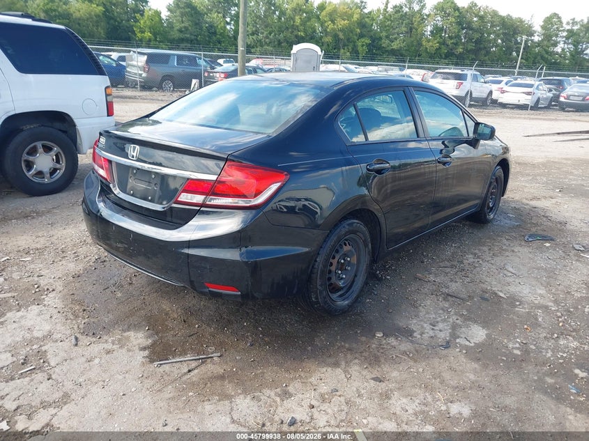 Vin: 19xfb2f51fe051638, lot: 46298769, honda civic lx 20154