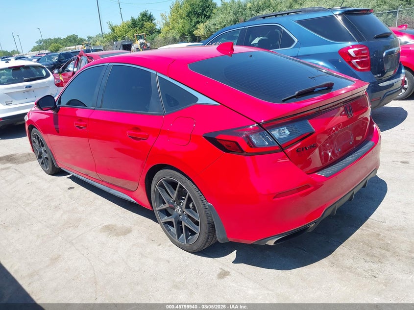 Vin: 19xfl1h81ne001660, lot: 46298771, honda civic sport touring 20223