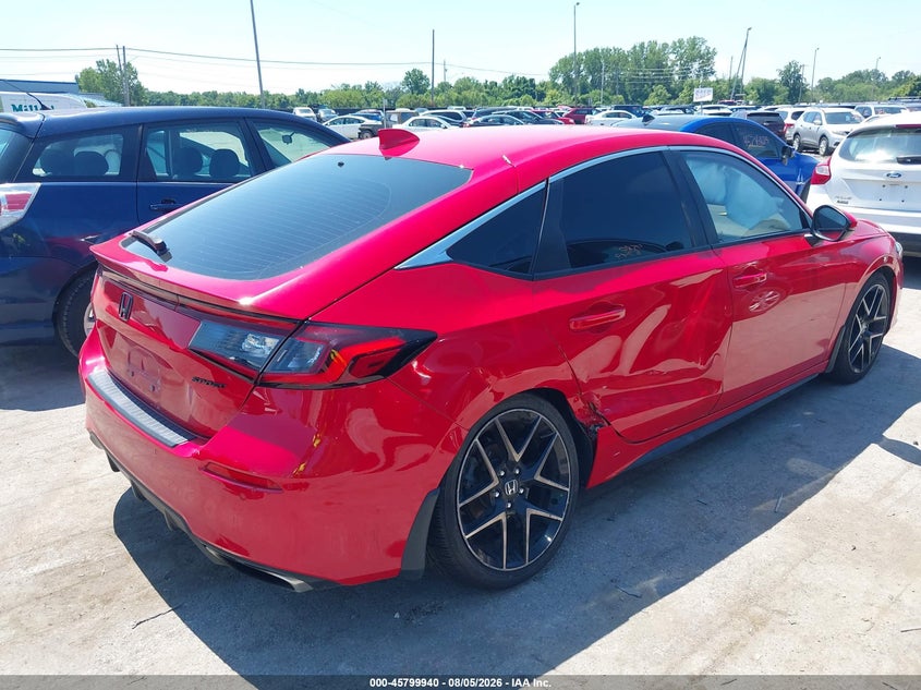 Vin: 19xfl1h81ne001660, lot: 46298771, honda civic sport touring 20224