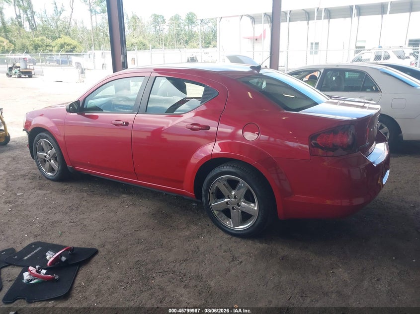 Vin: 1c3cdzab9dn657902, lot: 46298818, dodge avenger se 20133