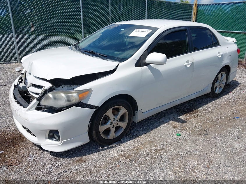 Vin: 2t1bu4ee7bc741943, lot: 46298898, toyota corolla s 20112