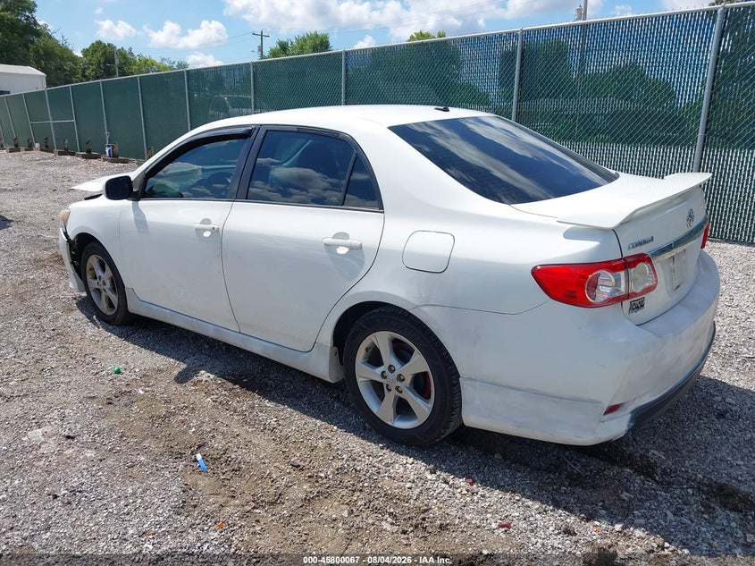 Vin: 2t1bu4ee7bc741943, lot: 46298898, toyota corolla s 20113