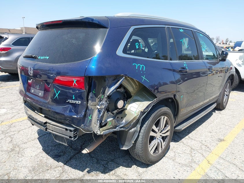 Vin: 5fnyf6h56gb102175, lot: 46298923, honda pilot ex-l 20164