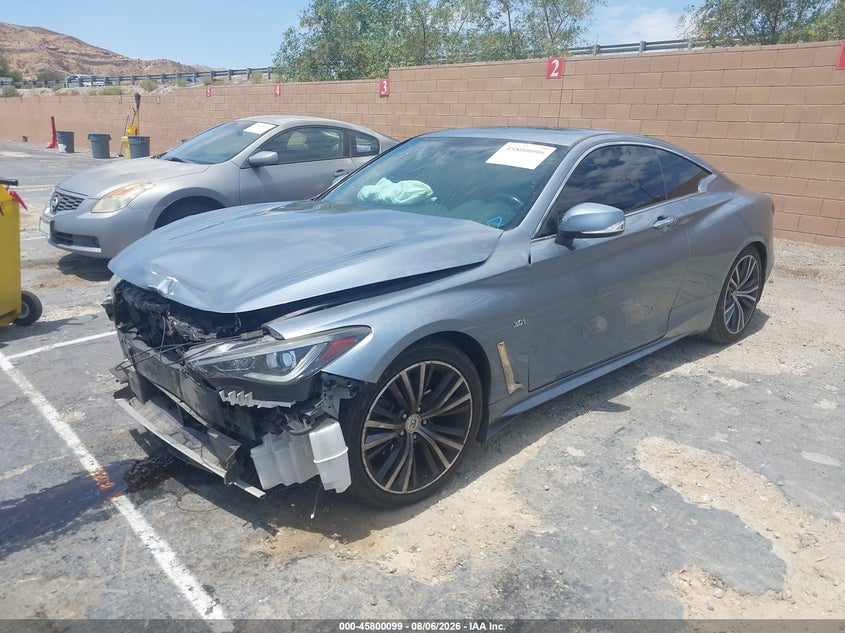 Vin: jn1ev7ekxjm343194, lot: 46298930, infiniti q60 3.0t luxe 20182