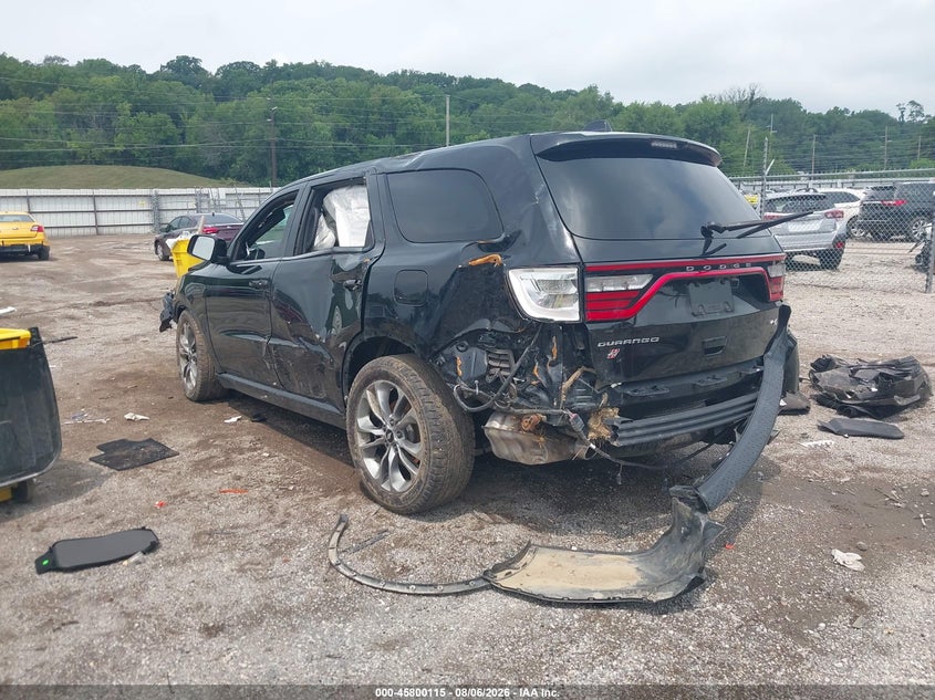 Vin: 1c4sdjct9lc114834, lot: 46298946, dodge durango r/t 20203