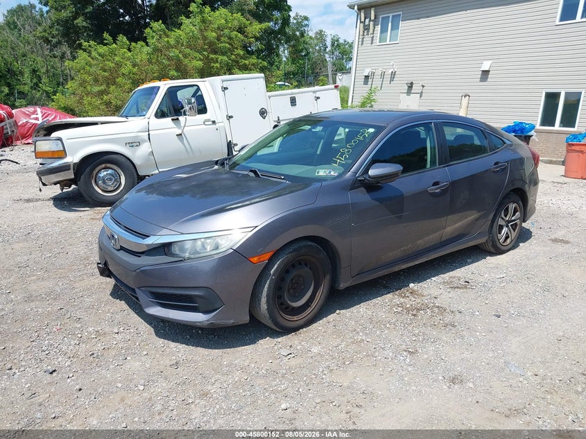 Vin: 2hgfc2f52gh541624, lot: 46298983, honda civic lx 20162