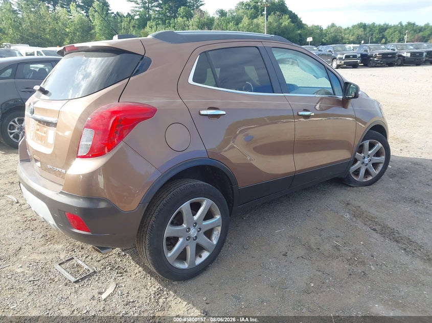 Vin: kl4cjdsb7gb550336, lot: 46298988, buick encore premium 20164