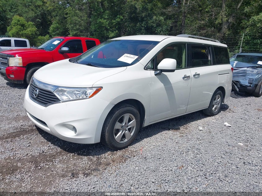 Vin: jn8ae2kp0h9166476, lot: 46299000, nissan quest sv 20172