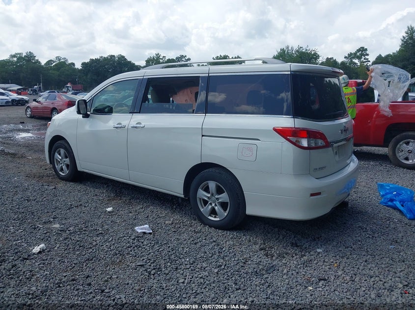 Vin: jn8ae2kp0h9166476, lot: 46299000, nissan quest sv 20173