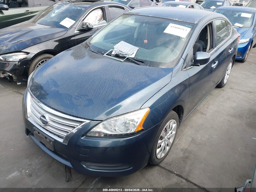 2014 Nissan Sentra, Right Front, IAAI, VIN 3N1AB7AP2EL694738 — photo 2