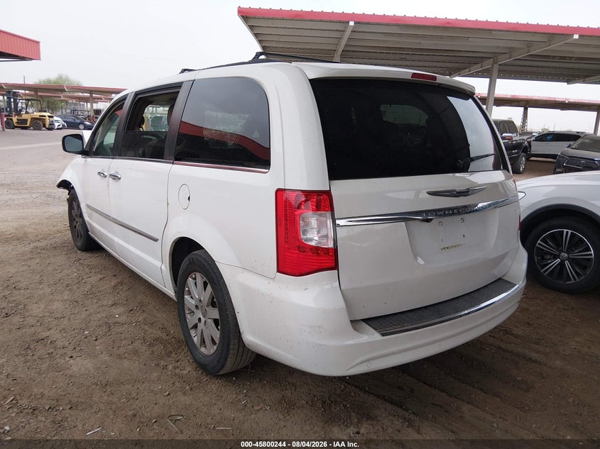 Vin: 2c4rc1cg5cr345886, lot: 46299075, chrysler town & country touring-l 20123