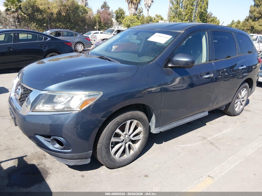 Vin: 5n1ar2mn1ec730299, lot: 46299161, nissan pathfinder s 20142