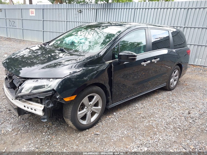 Vin: 5fnrl6h70lb002467, lot: 46299214, honda odyssey ex-l/ex-l w/navi   res 20202