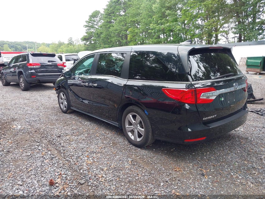 Vin: 5fnrl6h70lb002467, lot: 46299214, honda odyssey ex-l/ex-l w/navi   res 20203
