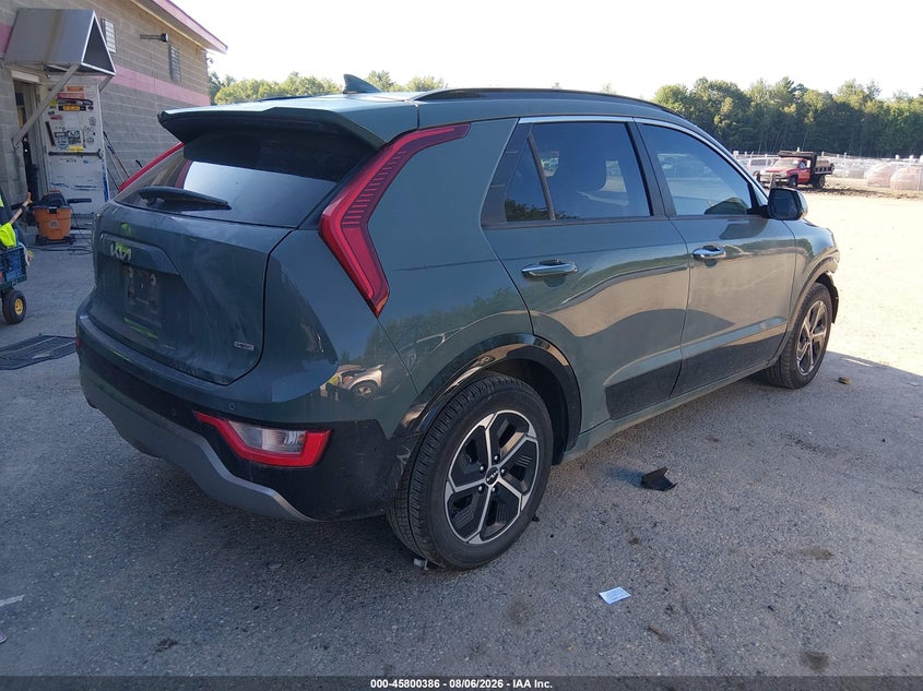 Vin: kndct3le8p5045665, lot: 46299217, kia niro sx 20234