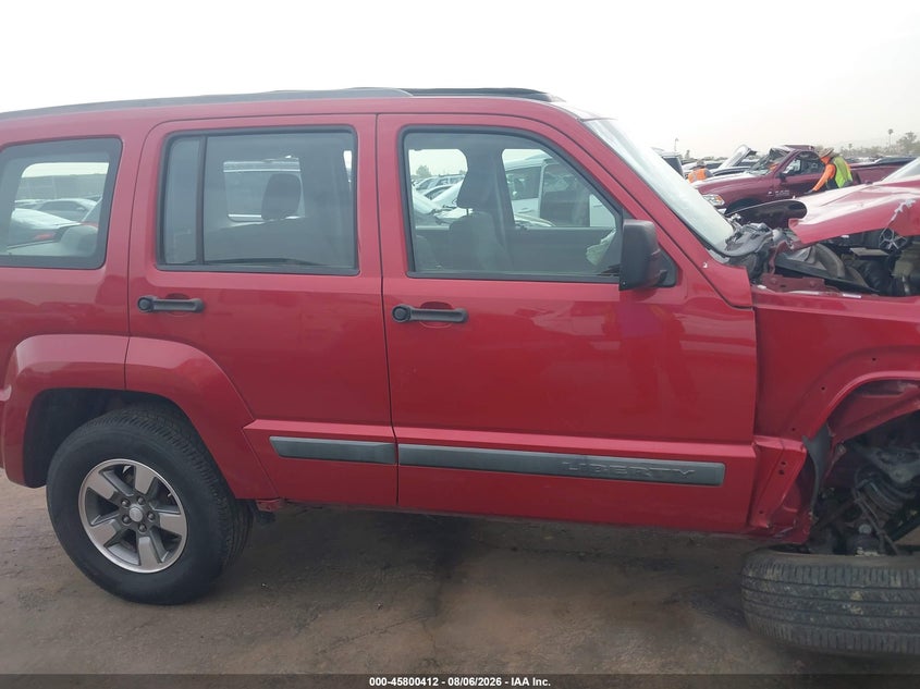JEEP LIBERTY 2008 VIN 1J8GN28K78W236440