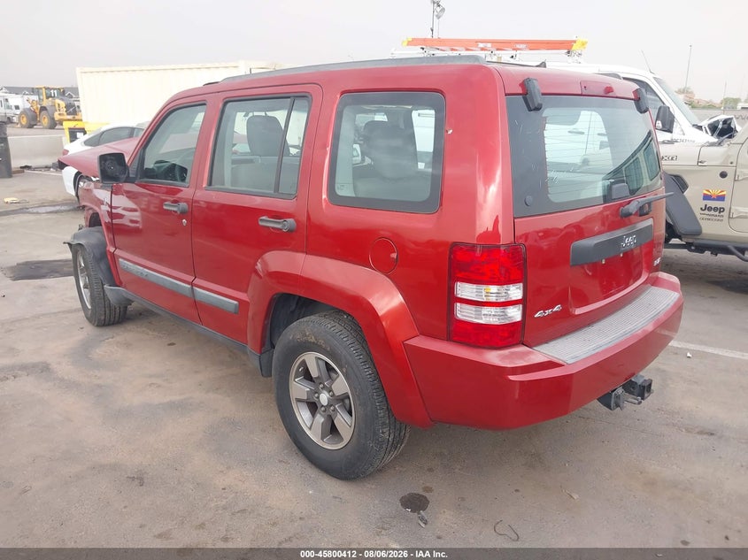 JEEP LIBERTY 2008 VIN 1J8GN28K78W236440