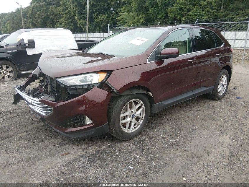 Vin: 2fmpk3j9xmba21834, lot: 46299300, ford edge sel 20212