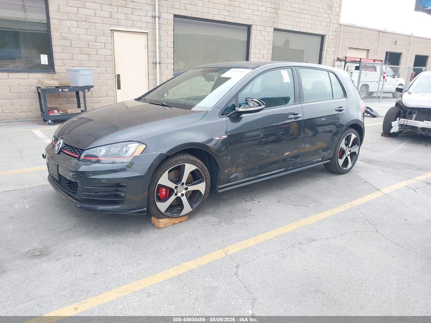 Vin: 3vw447au7gm045117, lot: 46299317, volkswagen golf gti autobahn w/performance package 4-door 20162