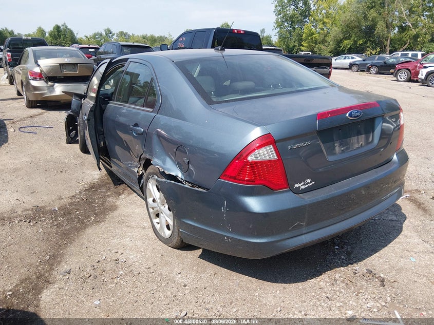 Vin: 3fahp0ha8cr409661, lot: 46299361, ford fusion se 20123