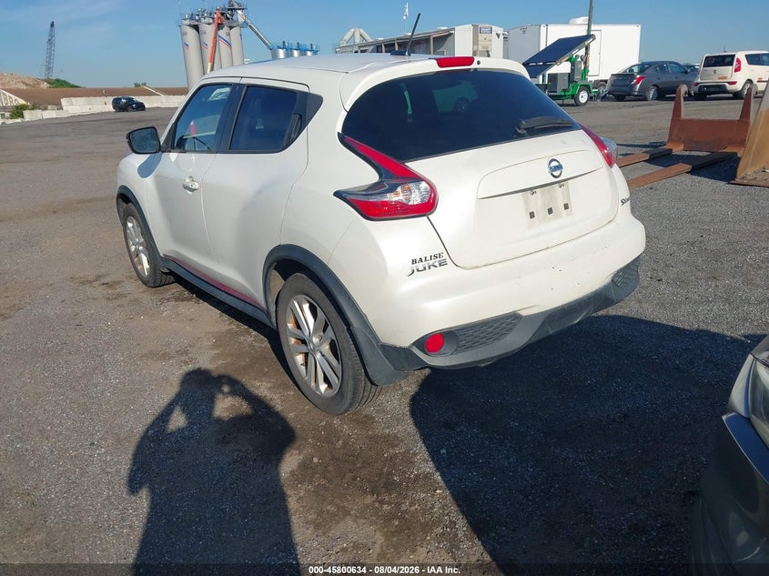 Vin: jn8af5mv6ft564804, lot: 46299465, nissan juke sv 20153