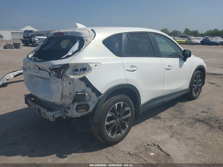 Vin: jm3ke4dy4g0854024, lot: 46299466, mazda cx-5 grand touring 20164