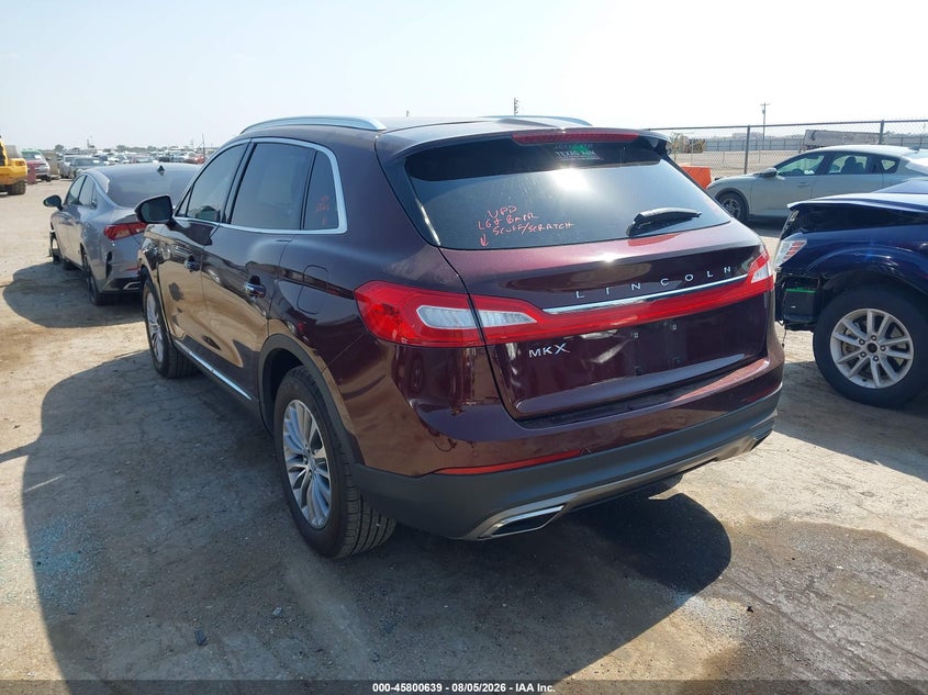 Vin: 2lmpj6kr8hbl13804, lot: 46299470, lincoln mkx select 20173