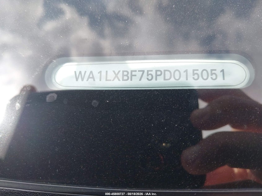 AUDI Q7 2023 VIN WA1LXBF75PD015051