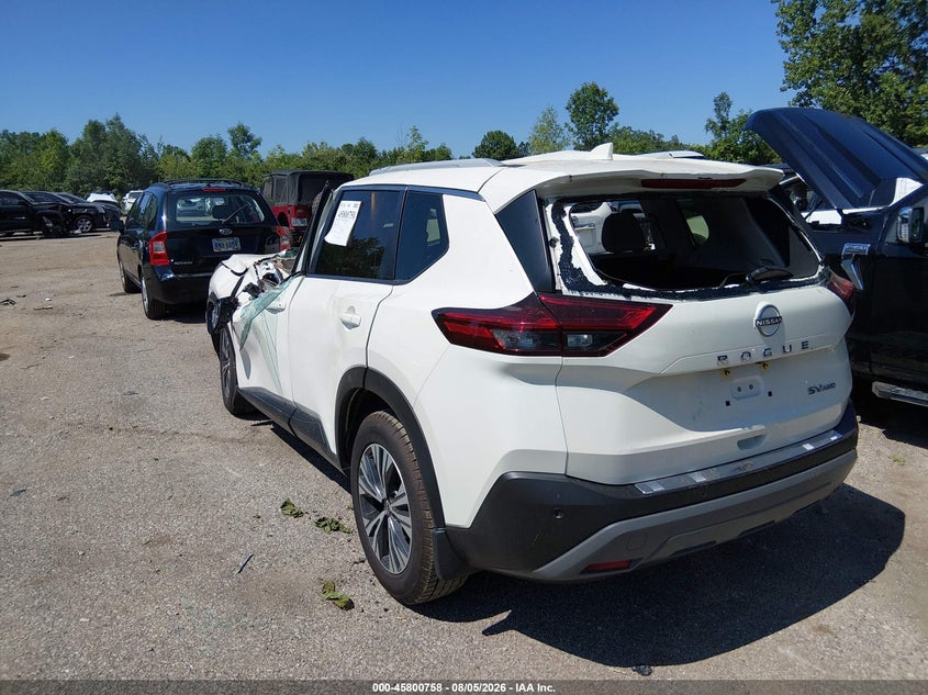 Vin: jn8bt3bb4pw492611, lot: 46299590, nissan rogue sv intelligent awd 20233