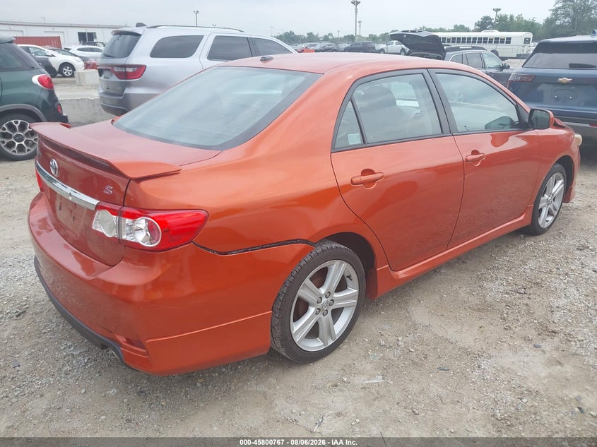 Vin: 2t1bu4ee0dc073843, lot: 46299598, toyota corolla s special edition 20134