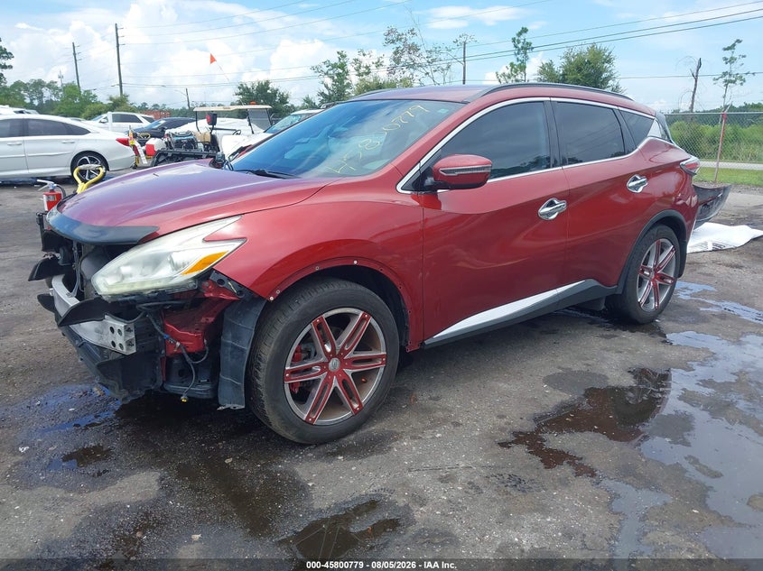 Vin: 5n1az2mg1gn153606, lot: 46299609, nissan murano sv 20162