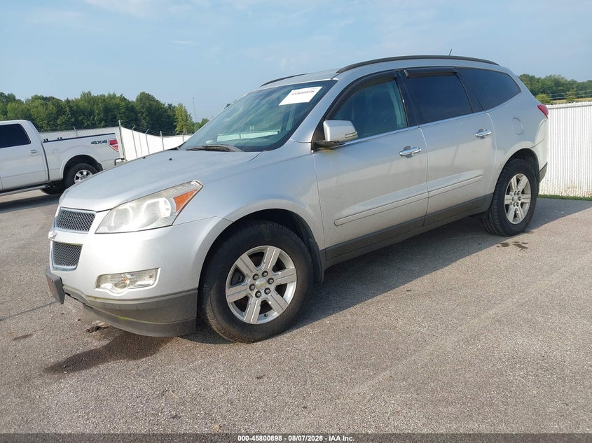 Vin: 1gnkrged8cj229499, lot: 46299729, chevrolet traverse lt w/1lt 20122