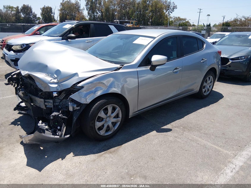 Vin: jm1bm1t76g1355772, lot: 46299768, mazda mazda3 i sport 20162