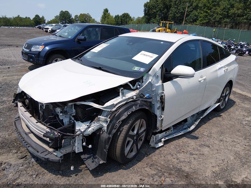Vin: jtdkarfu1h3031997, lot: 46299771, toyota prius four touring 20172