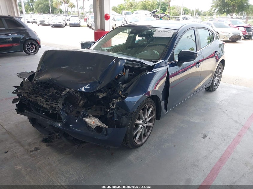 Vin: 3mzbn1l38jm250443, lot: 46299776, mazda mazda3 touring 20182